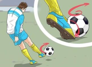 Hướng dẫn chi tiết kỹ thuật sút bóng bằng mu bàn chân