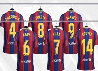 Những số áo huyền thoại tại Barcelona